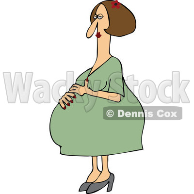 Clipart Pregnant Lady