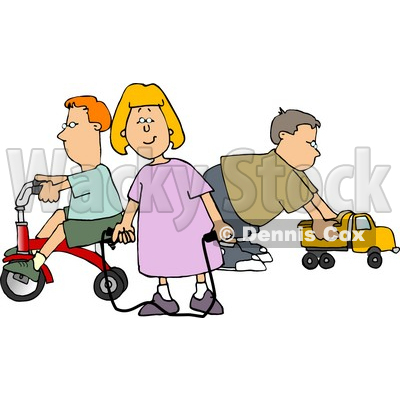 Toys  Kids Play  on Young Girl And Boys Playing With Toys Clipart    Dennis Cox  4709