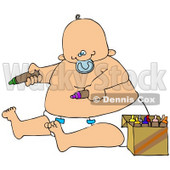 chubby baby cartoon