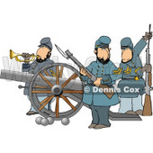 Union Soldier Clipart by Dennis Cox | Page #1 of Royalty-Free Stock ...